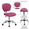 Emma and Oliver Mid-Back Mesh Padded Swivel Task Office Chair with Chrome Base